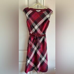 Kay Unger Plaid Dress